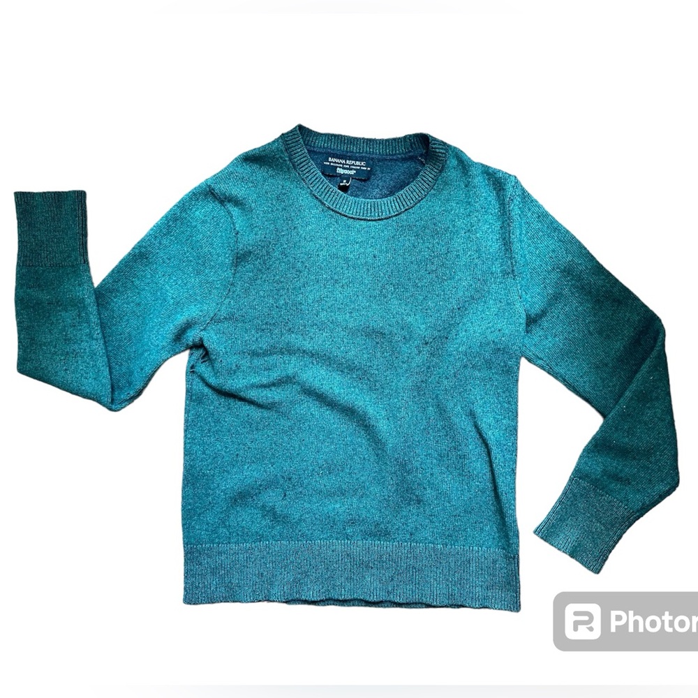 Banana Republic Women’s Medium Dark Green Sweater with Flipucci Italian Yarn